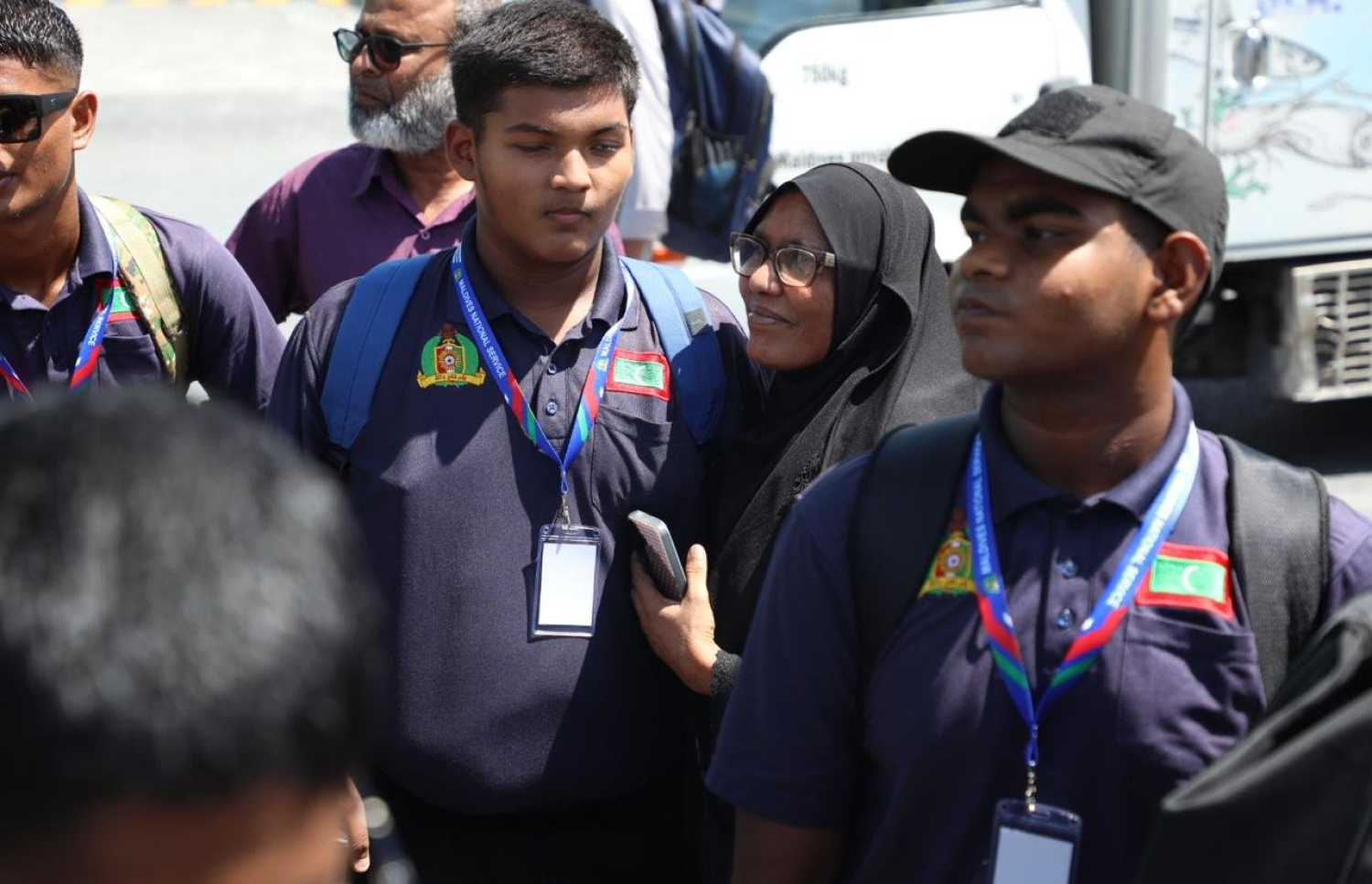 ވަތަނީ ހިދުމަތުގެ ތިން ވަނަ ބެޗުގެ ތަމްރީނު ފެށުމަށް ދަރިވަރުން ފުރަނީ-- ފޮޓޯ: އެމްއެންޑީއެފް