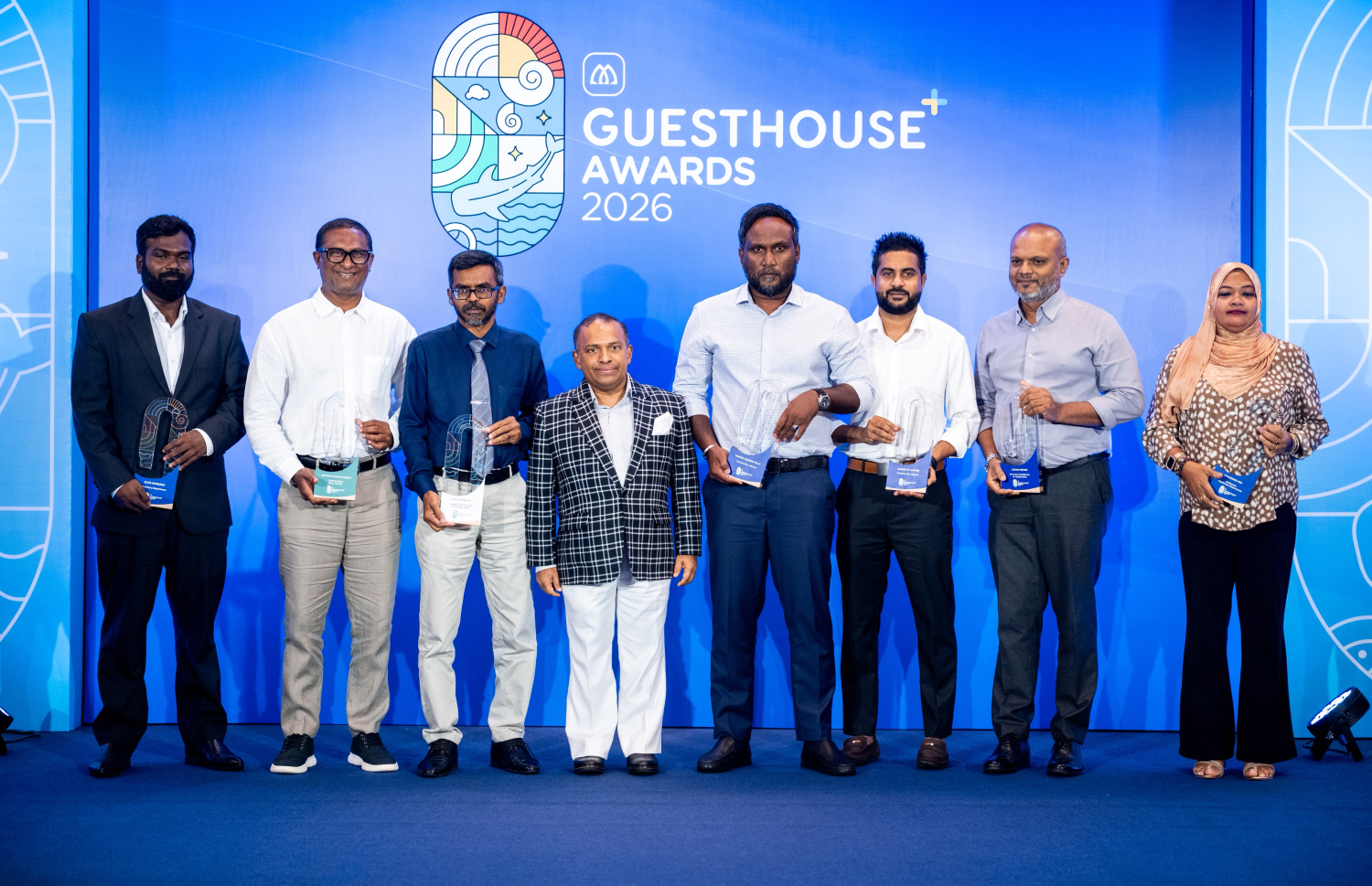 ގެސްޓްހައުސް އެވޯޑުގައި އެވޯޑު ލިބު ފަރާތްތައް. -- ފޮޓޯ: ނިޝާން އަލީ | މިހާރު