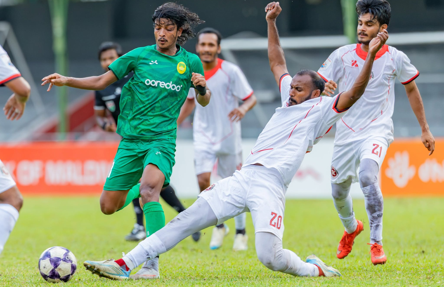 މާޒިޔާ އާއި ޓީސީ ކުޅުނު މެޗުގެ ތެރެއިން --- ފޮޓޯ: ޑީޕީއެލް