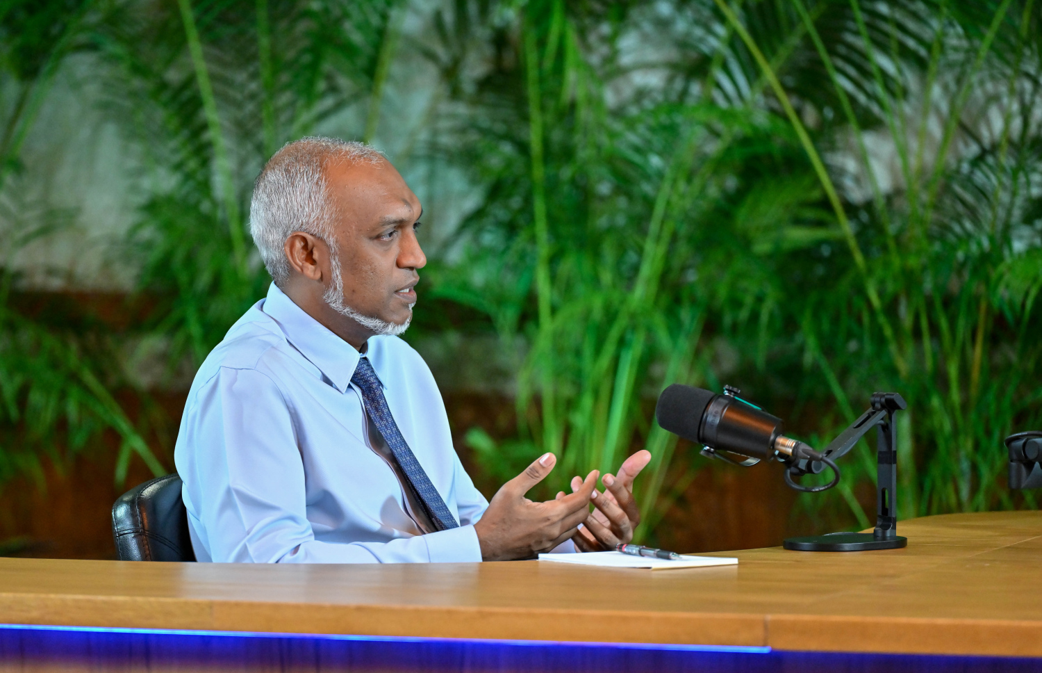 "ނިއުސް ޗެޓް" ޕްރޮގްރާމްގައި ރައީސް ވާހަކަ ދައްކަވަނީ: އިޒްރޭލްގެ މީހުންނަށް އެއްވެސް ފުރުސަތެއް ނޯންނާނެ ކަމަށް ވިދާޅުވި --- ފޮޓޯ/ރައީސް އޮފީސް